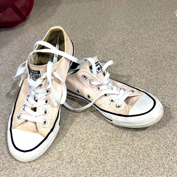 Converse Women's Light Pink Canvas Sneakers - Picture 1 of 4